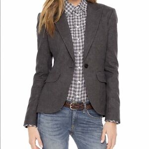 Rag & Bone Jett Pleated Back Blazer • Grey• size 6